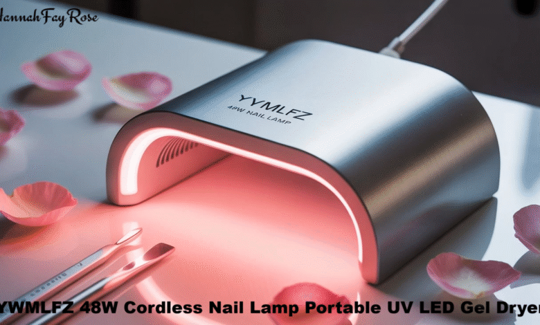 YWMLFZ 48W Cordless Nail Lamp Portable UV LED Gel Dryer